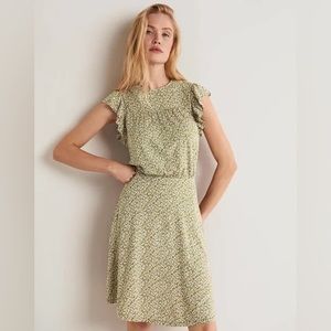 Boden Ruffle Printed Mini Dress